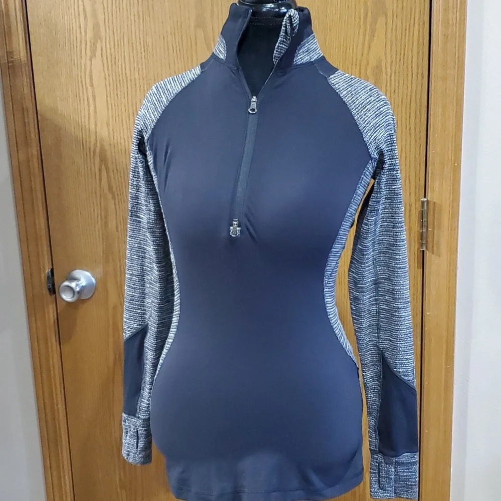 Lululemon Half Zip Workout Jacket Pullover Black … - image 2
